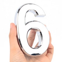 아크릴스카시 셀프간판 입체숫자 은색6 대 120mm, 기본