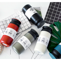 판촉용 가능 가능 라벨 레이저 트라벨 텀블러 보온보냉 각인 350ml 제작, 블루