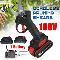 아상가위 충전식 전동 전지가위 가지치기 원예 조경 전기 정원 가위 198v 10000mah 무선 pruner tree bonsai 배터리 전정 가위 정원 공구