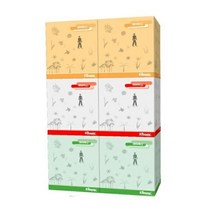 IUI099259곽휴지유한킴벌리 100매X6개/팩 정사각티슈 코스트각티슈