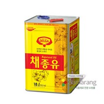 롯데 델가 채종유 18L 카놀라유 업소용 대용량, 1개