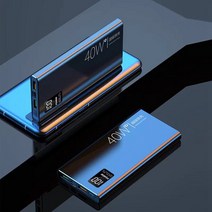 파워뱅크 캠핑용 20000mAh 보조베터리 40W 초고속 충전 듀얼 USB 디지털 디스플레이 대용량 휴대용 외장 iPhone 화웨이, [02] Black