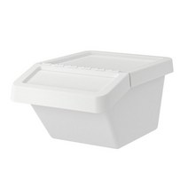 이케아 SORTERA 소르테라 분리수거함+뚜껑 37L, 화이트 37L 902.558.98