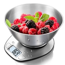 Fowod 디지털 주방저울 정밀 저울 5kg/0.1g, 트레이 없음