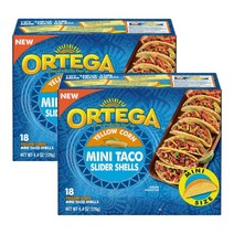 미국 오르테가 옐로우 콘 미니 타코 쉘 18개 x 2개