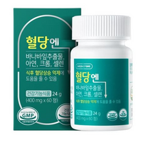 혈당엔 바나바잎 추출물 식후 당뇨 약 영양제 관리 셀크롬비 알역케이스 증정, 1개