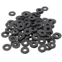 M3 X 6Mm X 1Mm 나일론 플랫 절연 와셔 개스킷 스페이서 블랙 200 개, 1개