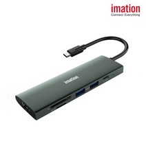 이메이션 CHE001-DH USB-C 6-in-1 60W PD 6포트 올인원 멀티 허브