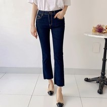 퍼니걸스 스판 속밴딩 부츠컷 데님 청 바지 팬츠 여성의류_3526