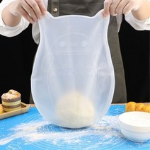 기타 바보사랑[맥킨더]밀가루 제빵 떡 집 케익 홈 베이킹 실리콘 반죽 주머니 두꺼운 파우치 라지 L532, 1개