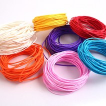 칼라 지끈 종이끈 공예용 포장끈 2mm 4mm, 분홍, A. 가는종이끈