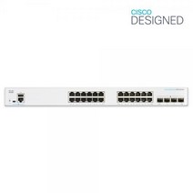 CISCO 시스코 CBS250-24T-4G-EU 스위칭 허브 24포트 4SFP 1000Mbps 스위칭허브/서버-스위칭허브, 선택없음