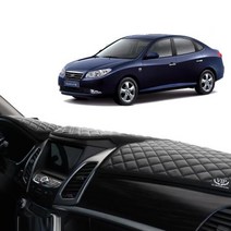 VIP 리무진엠보 가죽 아반떼MD 대쉬보드 커버, 상단매립형:블랙, 현대