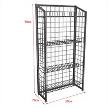 약국진열대 매대 진열장 팸플릿 전시 행사 판매대 게시대 스탠드 과자 편의점, free, 검정색 50 x 98