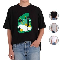 ATOGATO 한국전통 문화 오리엔탈 12 맞춤 반팔티 라운드티 면티 가족티