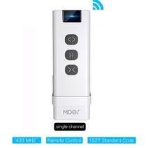 자동커튼 전동커튼 전동커튼레일 tuya smart life wifi rf433 블라인드 커튼 스위치 with remote for electric roller shutter, 단일 채널