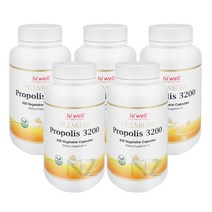 하이웰 프리미엄 프로폴리스 3200mg 250캡슐 5통 (올리브비누+치약 증정)