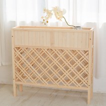 펜스 울타리 카페 방부목 목재 조립형 깔끔 모던 가정, 청백 길이 100 높이 90cm 폭 25