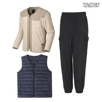 텐제로 겨울 양털자켓 패딩조끼 기모바지 기모셔츠
