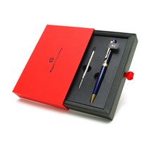 블루 스위스와그너 이니셜 각인 볼펜, 브라운