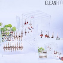 아크릴 귀걸이정리함 투명 악세사리진열대 쥬얼리진열장 쥬얼리진열장 귀걸이정리대 귀걸이진열대 아크릴전시