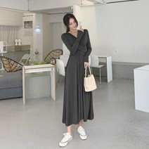 떳다그녀 링고 꼬임 롱 원피스