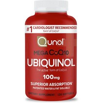 큐놀 유비퀴놀 코엔자임큐텐 100mg Quunol Ubiquinol CoQ10 120정