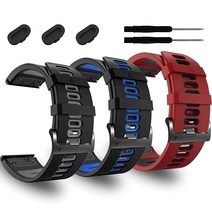 26mm Garmin Enduro 2 시계 밴드와 호환되는 6팩 Tactix 7 Pro/Fenix 6X Pro/6X/Fenix 5X/5X Plus/Descent Mk2i/D2 D, 3PackH