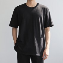 제타22 2P 프리미엄 베이직 무지 트임 오버핏 레이어드 반팔티 [1035]