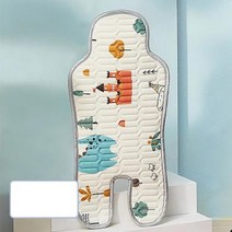 Baby Stroller Seat Cushion Newborn Toddler Trolley Mattress Car Print Latex Breathable Pad Accessori, [04] castle
