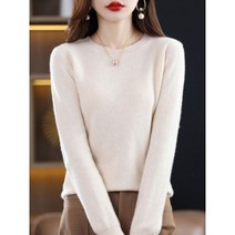 화사한 사계절 순수 울 여성 캐시미어 스웨터 라운드넥 패션 풀오버 캐주얼 니트 단색 긴 소매 상의