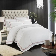 침구 세트 호텔 자수 동양 킹 퀸 사이즈 침대 이불 커버 Bedsheet 럭셔리 자카드 styleFull 크기