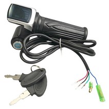전기자전거 수리 개조 키트 부품 36v48v60v 핸들 바 스로틀 속도 컨트롤러 lcd, 48v 버튼