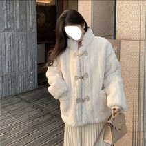 더플코트 반코트 떡볶이 양털 뽀글이 자켓 귀여운