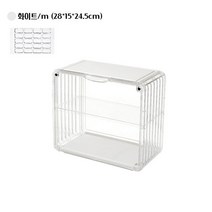 피규어 레고 장식장 아크릴 수입 진열장 유리 인테리어 콘솔, 화이트 (M)