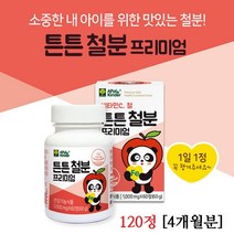 애플킨더 튼튼철분 어린이 키즈 아이 유아 성장기 철분 비타민C 영양제 초유 츄어블, 2병