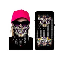 무서운 해골 마스크 부활절 오토바이 자전거 모자 스카프 반 얼굴 목 유령 할로윈