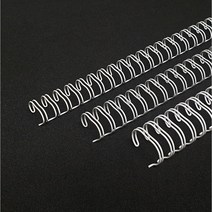 책만들어 와이어링 3:1 더블와이어링 트윈링 8mm-14.3mm 1box 100개 셀프제본, 흰색, 9.5mm
