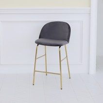 지엠퍼니처 벨로 / 인테리어 디자인 카페 홈바의자 아일랜드 식탁의자, 다크 그레이 (벨로골드바/소비자조립)