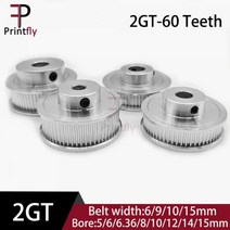 실내등 인테리어조명 차량 Printfly 2GT 60 GT2 타이밍 풀리 Bore5/6/6.35/8/10/12/14/15mm 동기 휠 폭 6/9/10/15mm 벨트 3D 프린터 부, Bore 15mm, Belt width 10mm