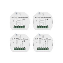 자동 커튼 개폐기 스마트 원격제어 moes tuya smart life wifi rf venetian 블라인드 스위치 모듈 전기 롤러 셔터 도어 google 홈 alexa, 모듈 4 개, 협력사