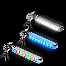 자동차 LED조명 차량용 보조등 튜닝 꾸미기 바람개비 친환경동력 W-LED-3, 2.(LED) 바람개비 (블루)