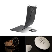 유광무광 사진촬영 PVC 양면 배경지 블랙 40 X 75cm + T자 스탠드 거치대 세트 KIT-PACP01, 단품