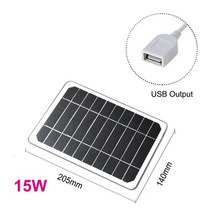 LED태양광정원등 5v 태양 전지 패널 20w 방수 유연한 usb 포트 야외 캠핑 햇빛, 최대 15w