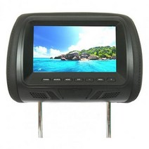 자동차 L7M 뒷좌석 엔터테인먼트 용 7 인치 모니터 선명도 LED LCD 스크린 범용 헤드 레스트, 02 Black