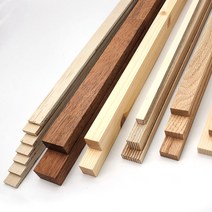 아이베란다 나무쫄대 묶음 목재 원목 합판 얇은 비닐 쫄대 각재 각목, 소나무15x15x800mm(10개)