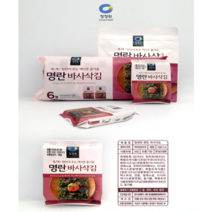 청정원 명란 바사삭 김 6봉세트 도시락김, 6개