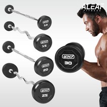 [아리프] IPD 고정바벨 직선바/컬바 15kg 중량바 홈짐, 선택:고정컬바 15kg