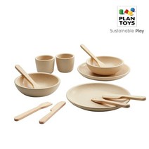 플랜토이즈 원목장난감 주방놀이 식기 놀이 세트 3614, 단품