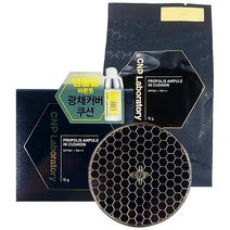 CNP 차앤박 프로폴리스 앰플 인 쿠션 본품 + 리필 커버력좋은 광채쿠션, 23호 내추럴 베이지, 1개